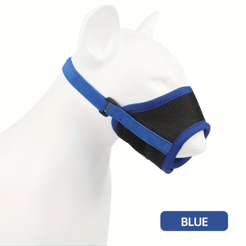 Breathable Mesh Dog Muzzle Adjustable Anti Biting Mask For Small Medium And Large Dogs 1