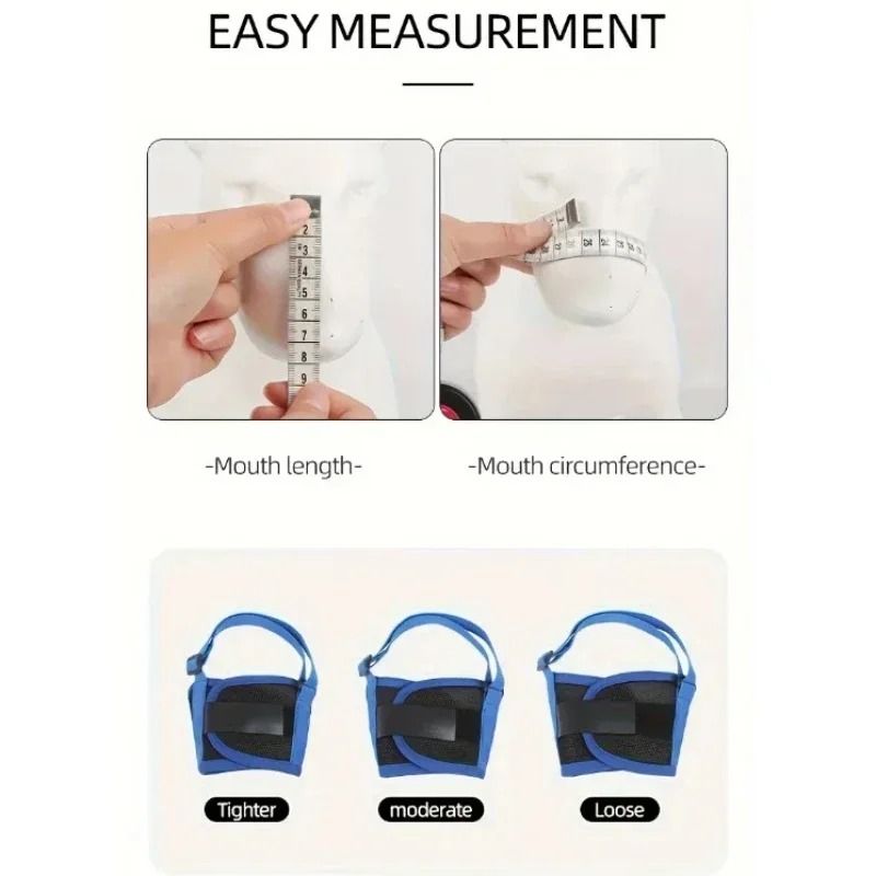 Breathable Mesh Dog Muzzle Adjustable Anti Biting Mask For Small Medium And Large Dogs 4
