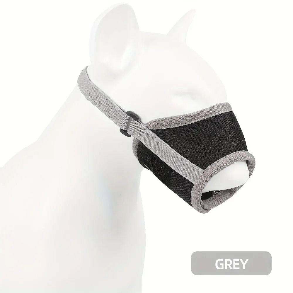 Breathable Mesh Dog Muzzle Adjustable Anti Biting Mask For Small Medium And Large Dogs 3