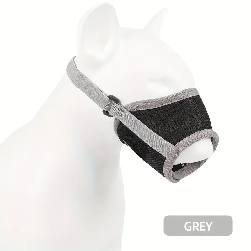 Breathable Mesh Dog Muzzle Adjustable Anti Biting Mask For Small Medium And Large Dogs 3