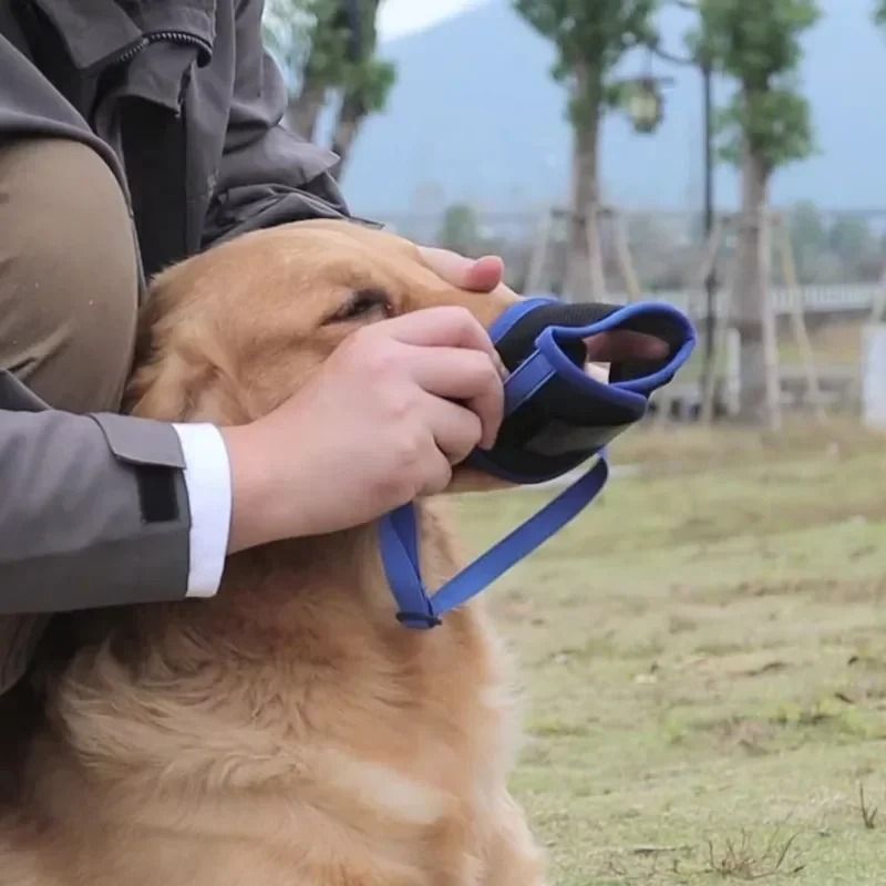Breathable Mesh Dog Muzzle Adjustable Anti Biting Mask For Small Medium And Large Dogs 8