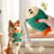 Animal Shape Squeaky Dog Toy Soft Plush Chew And Dental Training Toy For Puppies And Dogs 1