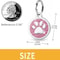 Personalized Pet ID Tag Engraved Glitter Paw Collar Pendant For Dogs And Cats 13