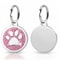 Personalized Pet ID Tag Engraved Glitter Paw Collar Pendant For Dogs And Cats 6