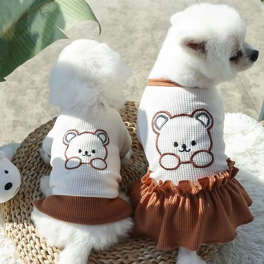 Spring Summer Dog T Shirt Soft Pet Dress And Shirt For Small And Medium Dogs And Cats 4