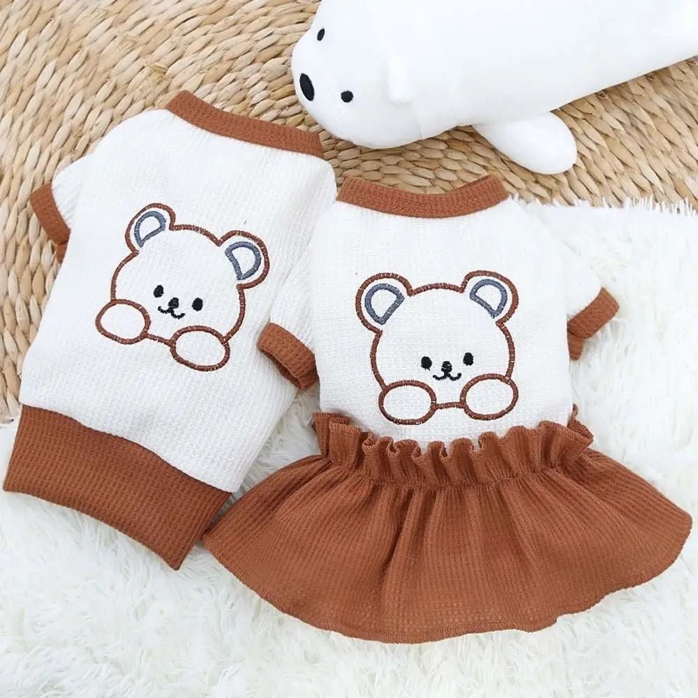 Spring Summer Dog T Shirt Soft Pet Dress And Shirt For Small And Medium Dogs And Cats 0