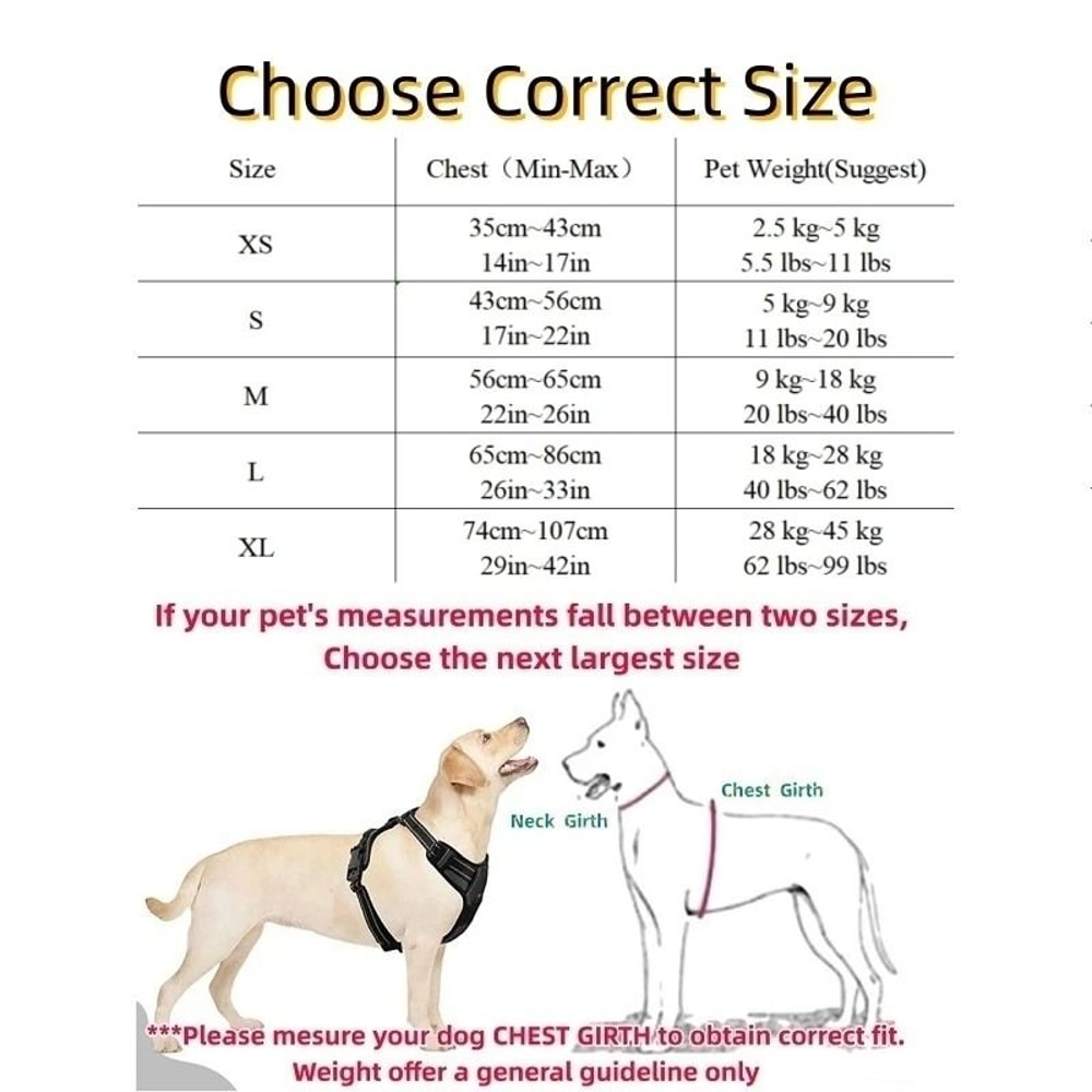 Strong Adjustable Dog Harness Vest For Small Medium And Large Dogs 7