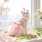 Princess Style Dog Dress With Sequin Bowknot And Tulle Skirt For Puppies And Cats 0