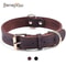 Benepaw Genuine Leather Dog Collar Heavy Duty Double D Ring Collar For Medium And Large Dogs 0