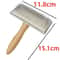 Solid Wood Pet Grooming Comb Stainless Steel Deshedding Brush For Dogs And Cats 2