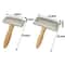 Solid Wood Pet Grooming Comb Stainless Steel Deshedding Brush For Dogs And Cats 3