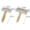 Solid Wood Pet Grooming Comb Stainless Steel Deshedding Brush For Dogs And Cats 3