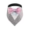 Sucado Formal Dog Bandana Tuxedo Adjustable Wedding And Party Scarf For Pets 3