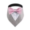 Sucado Formal Dog Bandana Tuxedo Adjustable Wedding And Party Scarf For Pets 3