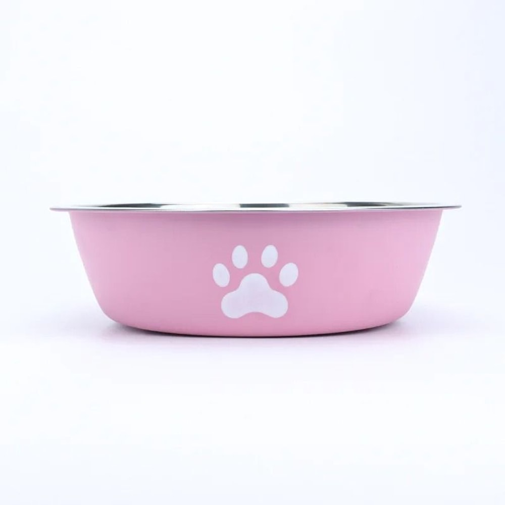 Stainless Steel Dog Feeding Bowl Non Slip Food And Water Dish For Dogs And Cats 2