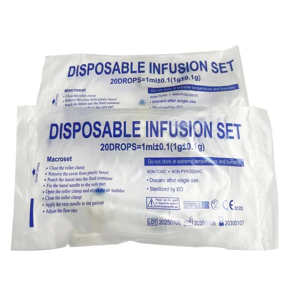 Disposable Animal Infusion Set Extended Veterinary Drip Tube With Screw Mouth Connector 4