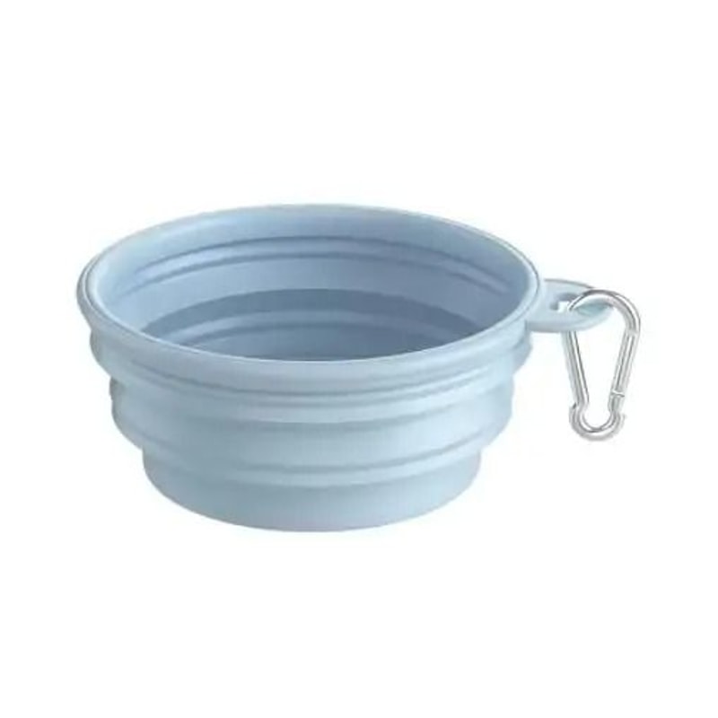 Collapsible Silicone Travel Dog Bowl Portable Folding Food And Water Bowl For Dogs And Cats 4