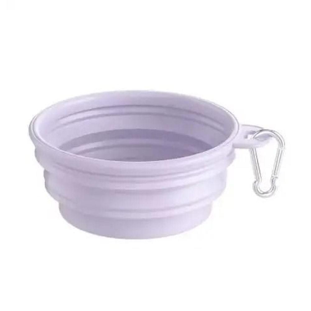Collapsible Silicone Travel Dog Bowl Portable Folding Food And Water Bowl For Dogs And Cats 5
