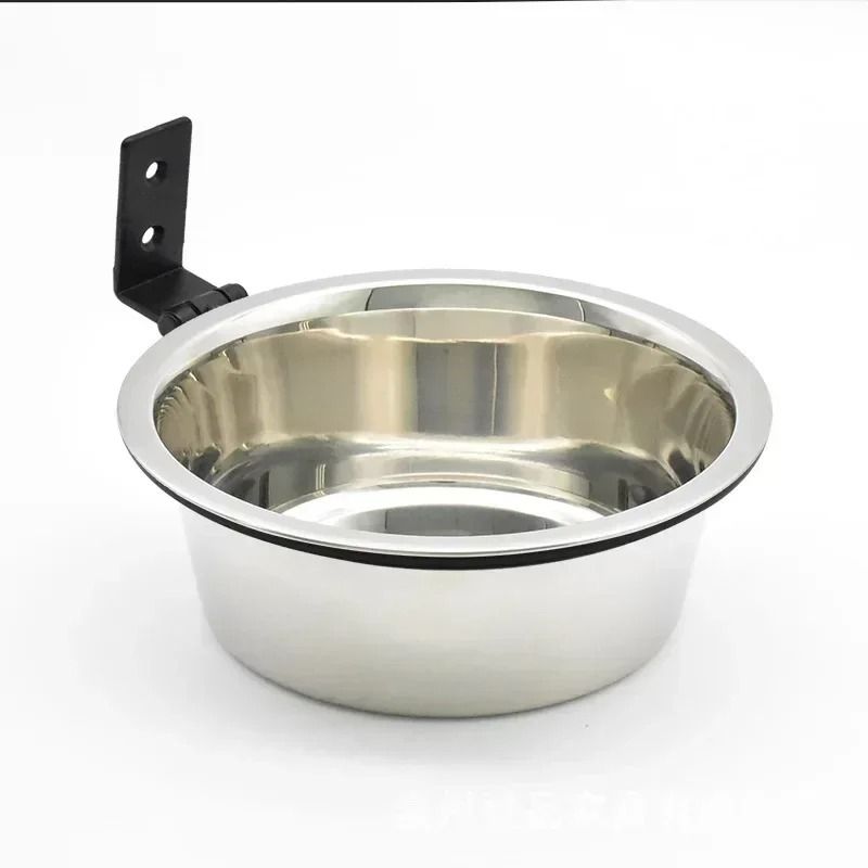 Wall Mounted Stainless Steel Pet Food Bowl Elevated Dog And Cat Feeding Bowl 0