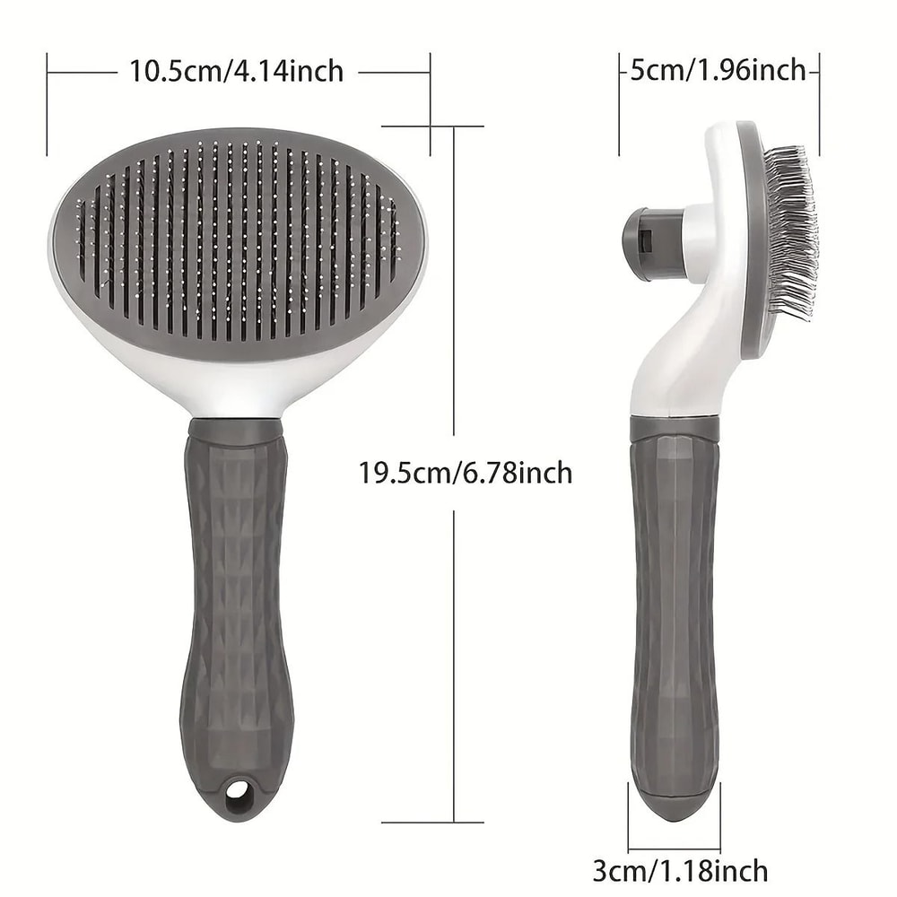 Stainless Steel Pet Grooming Brush And Cat Massage Comb For Dogs And Cats 4
