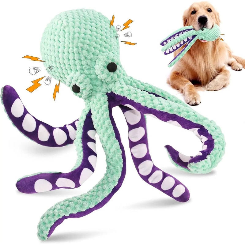 Large Squeaky Plush Dog Toy Soft Interactive Toy For Small Medium And Large Dogs 0