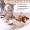 Interactive Cat Plush Toy With Bird Sound And Elastic Rope For Boredom Relief 0