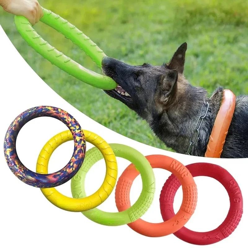 Interactive EVA Dog Flying Disc Floating Training Ring Toy For Dogs 0