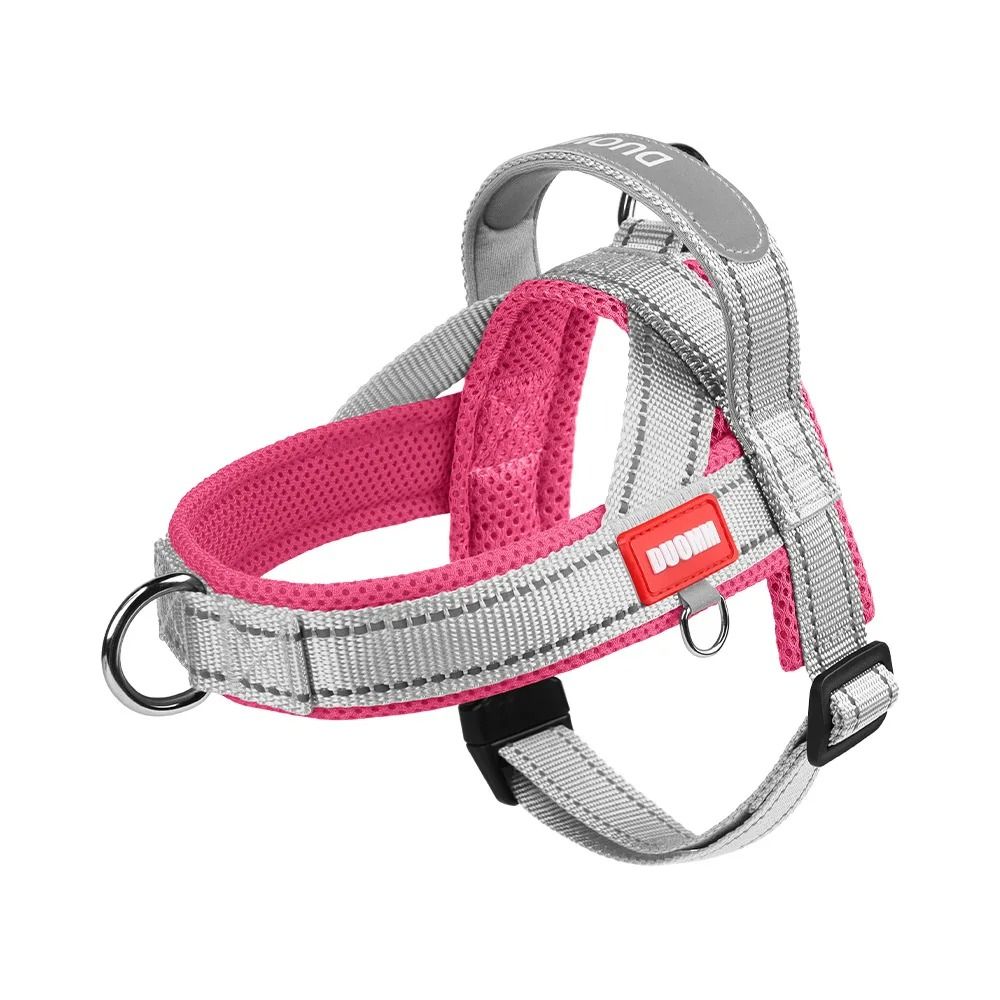 Reflective Dog Chest Harness Nylon Outdoor Walking Harness With Handle For Dogs 4