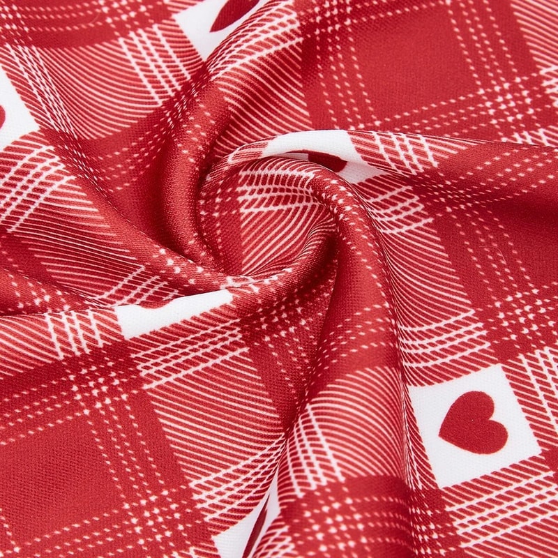 Valentines Day Dog Bandana Heart Print Triangle Pet Scarf For Dogs And Cats 1
