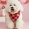 Valentines Day Dog Bandana Heart Print Triangle Pet Scarf For Dogs And Cats 5