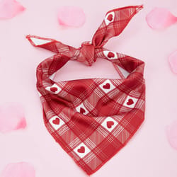 valentines day dog bandana heart print triangle pet scarf for dogs and cats
