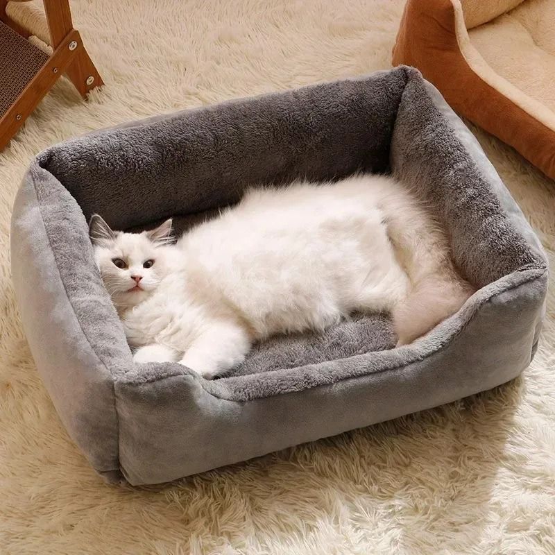 Cozy Cat Bed House Soft Winter Pet Cushion Basket For Cats And Small Dogs 0