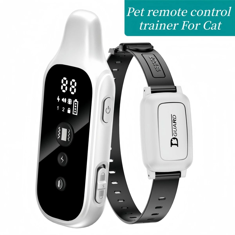 YHLC Cat Anti Meowing Collar Automatic No Shock Vibration Training Collar For Cats 2