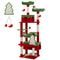 Large Cat Tree Tower With Scratching Posts Hammock Condos And Padded Perches 5