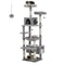Large Cat Tree Tower With Scratching Posts Hammock Condos And Padded Perches 1