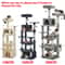 Large Cat Tree Tower With Scratching Posts Hammock Condos And Padded Perches 7