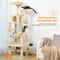 Large Cat Tree Tower With Scratching Posts Hammock Condos And Padded Perches 8