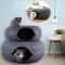Interactive Cat Tunnel Bed Felt Donut Nest Scratcher House For Indoor Cats 7