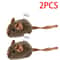 Interactive Mouse Plush Cat Toy Squeaky Bite Resistant Kitten Chew Toy 2