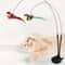 Interactive Bird Cat Teaser Wand Hands Free Suction Cup Cat Toy Set With Bells 0