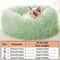Soft Plush Donut Pet Bed Calming Faux Fur Sleeping Bed For Cats And Small Dogs 1