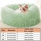 Soft Plush Donut Pet Bed Calming Faux Fur Sleeping Bed For Cats And Small Dogs 1