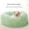 Soft Plush Donut Pet Bed Calming Faux Fur Sleeping Bed For Cats And Small Dogs 6