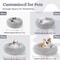 Soft Plush Donut Pet Bed Calming Faux Fur Sleeping Bed For Cats And Small Dogs 7
