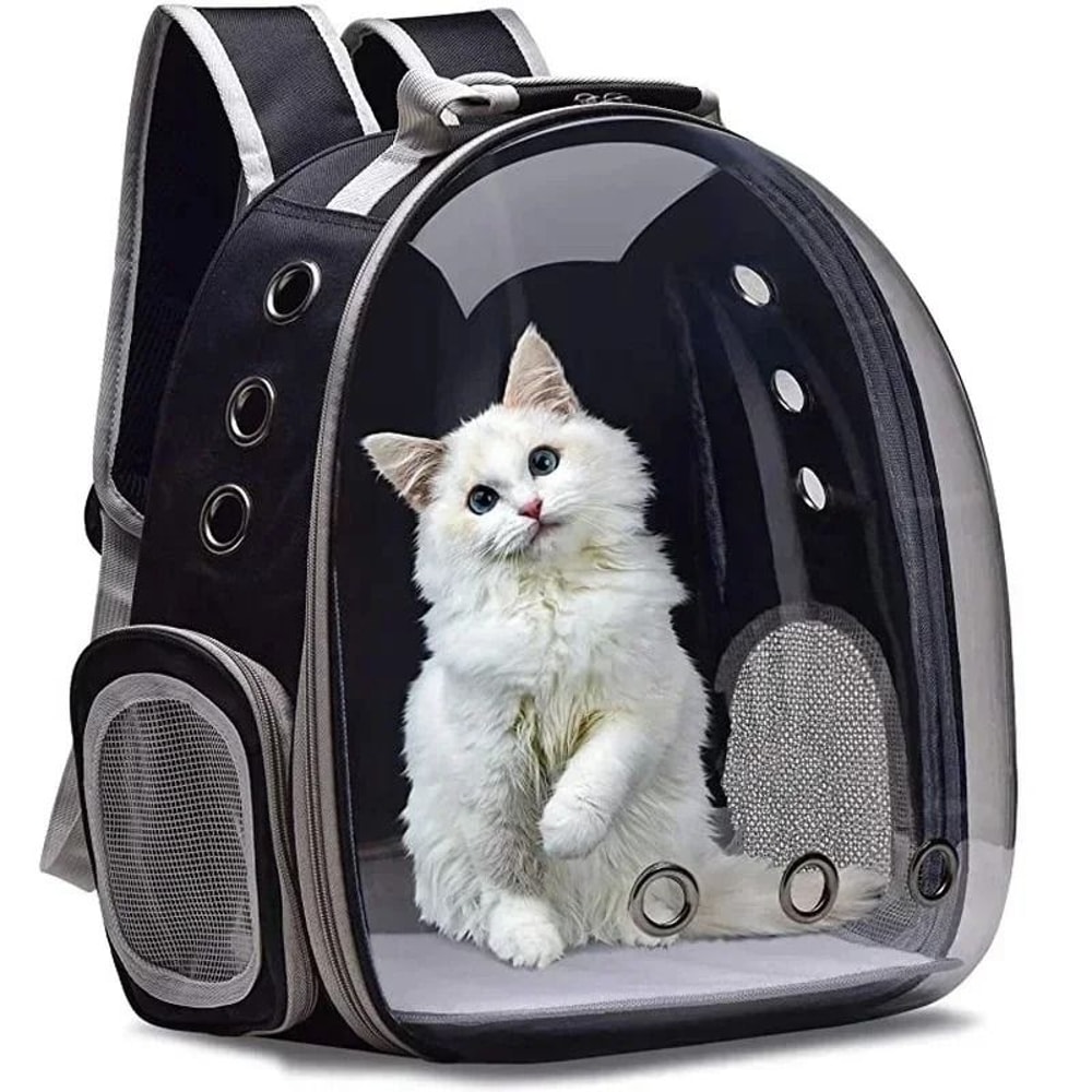 Transparent Cat Carrier Backpack Breathable Bubble Travel Backpack For Cats And Small Pets 0