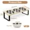 15 Degree Tilted Elevated Cat Bowls With Stainless Steel Feeding Set For Cats And Puppies 4