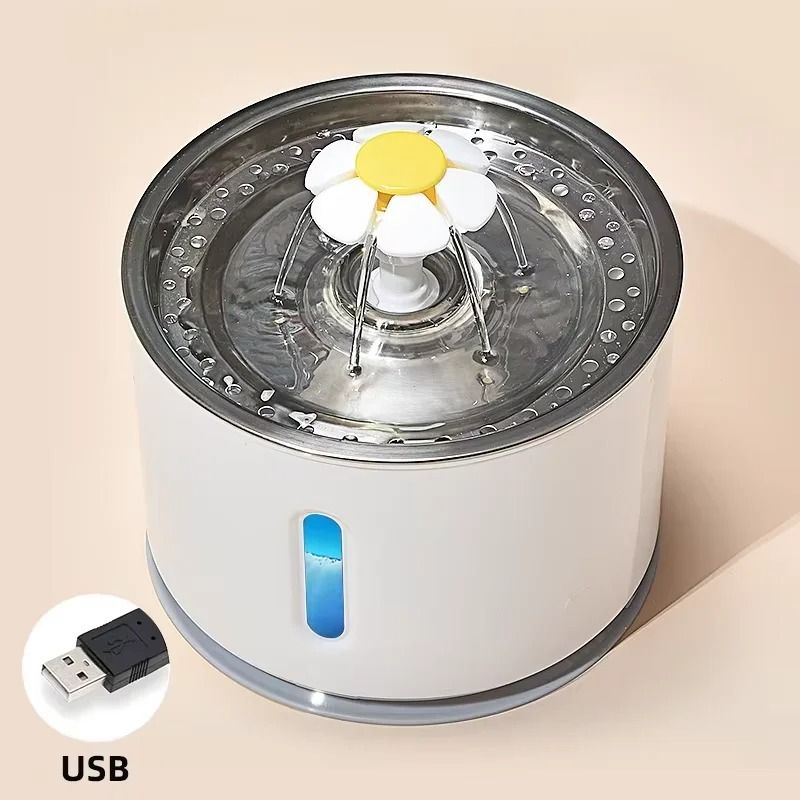Stainless Steel Automatic Cat Water Fountain Smart Pet Water Dispenser For Cats And Dogs 2