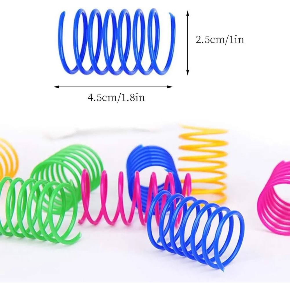 ColorPop Cat Spring Toys Interactive Plastic Coil Toys For Indoor Cats And Kittens 2
