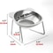 ComfortLift Elevated Cat Bowl Stainless Steel Tilted Pet Feeding Bowl For Cats And Puppies 3