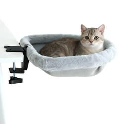 spacenest cat desk hammock foldable semi circular cat perch for home office cats